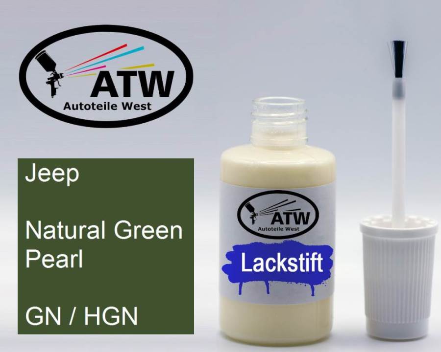 Jeep, Natural Green Pearl, GN / HGN: 20ml Lackstift, von ATW Autoteile West.